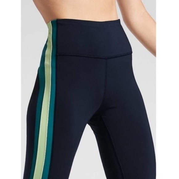 Athleta Blue and Green High-Waisted Leggings - Picture 5 of 16